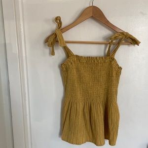 Smocked top with shoulder ties from Reserva Natural